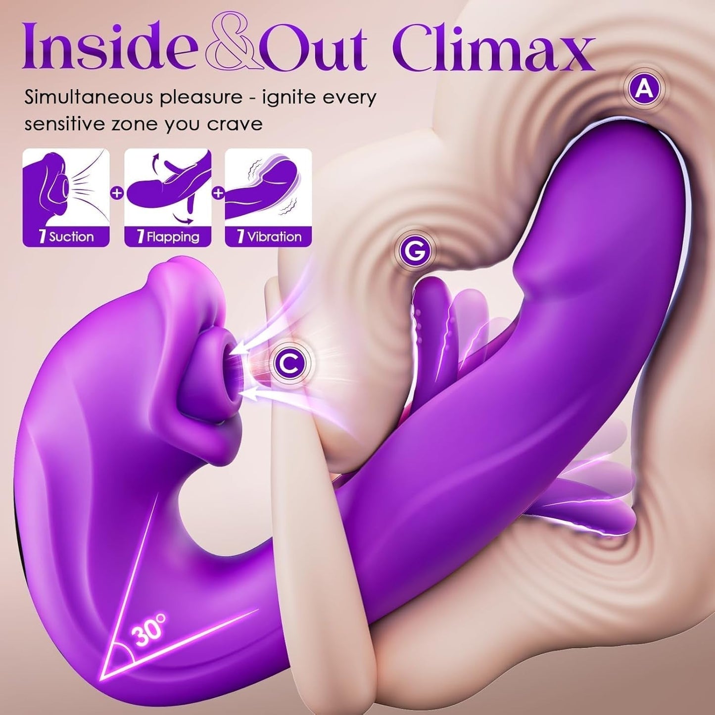 💖 2026 AI Smart G-Spot Massager with APP Control ✨ 7 Pulse Modes & 5 Tongue Teasing Patterns + Surprise Gift Included