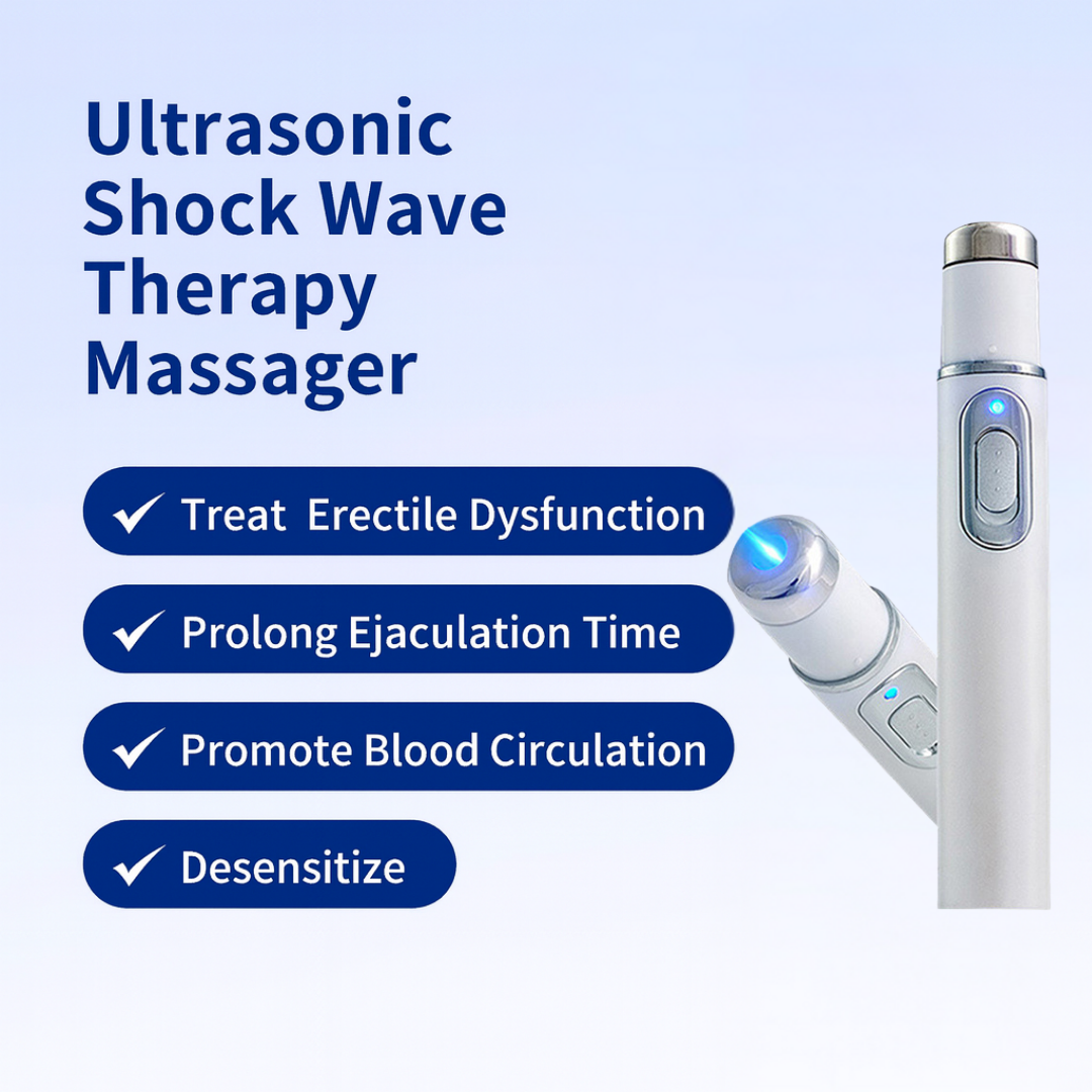 Shockwave Therapy Device. ——  Restore Blood Flow • Relieve Pain • Support Men's Performance
